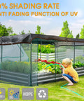 Heavy Duty Sun Shade Cloth 10x24 Foot Mesh Tarp With Grommets For Garden Greenhouse Patio Pergola And Chicken Coop over garden