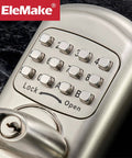 Keyless Mechanical Deadbolt Door Lock With Keypad Zinc Alloy Construction Sabbath Lock For Shabbos, close-up view