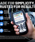 Hand holding Beast OBD2 Scanner With Battery Tester Engine Code Reader Live Data Oil Reset Car Diagnostic Tool