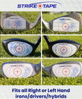 Ultra Thin Golf Impact Tape For Drivers Woods Hybrids And Irons Universal 720 Impacts Residue Free Right Or Left Handed