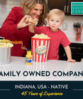 Premium Stainless Steel Stove Top Popcorn Maker With Patented Stirring Gears For Quick Home Movie Night Treats That Hit Different Like Fresh Theater Grade Buttered Popcorn with popcorn bucket.