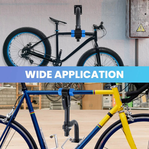 Curved Wall Mount Bike Repair Stand With Adjustable Clamp Space Saving Wall Workbench For Road And Mountain Bikes application
