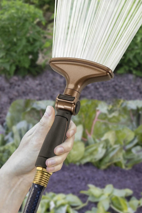 Fan Spray Metal Thumb Control Garden Nozzle For Precise Rain Like Watering Of Delicate Flowers, Plants, And Newly Seeded Areas