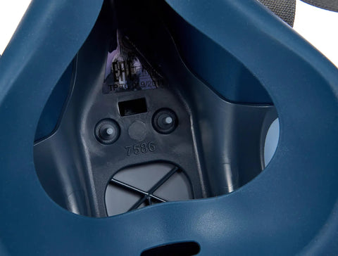 Close-up of interior detailing of the Half Face Respirator Mask 7500 Medium With Adjustable Head Harness And Drop Down Break Feature