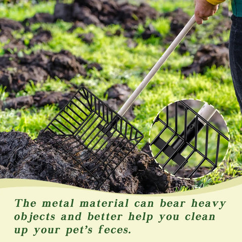 Two Deep Basket Metal Pitch Fork Replacement Heads For Horse Stall Cleanup And Garden Manure Raking Fits 1 Inch Handle