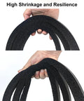 Self Adhesive Door Weather Stripping Foam Tape 1x1 Inch, 6.5 Feet Long, Draft Stopper No Brainer That Blocks Cold Air, Noise Proof, Dust Proof, Heat Insulation, NBR High Density Seal For Doors And Windows, shown bent by hand