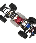 Lightweight Carbon Fiber LCG Chassis For TRX4M 1/18 RC Crawler Defender And Bronco, showing 8° bottom incline and tough carbon frame.