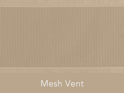 Close-up of mesh vent in Classic Outdoor Chair Cover For Patio, Dining And Lounge Chairs, No-Fuss Weather-Resistant Shield