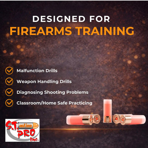 12 Gauge Snap Caps Five Pack Inert Training Rounds For Dry Fire Reloading And Malfunction Drills With Real Brass Casing