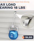 Vinyl Siding Hooks 8 Pack No Drill Clips For Hanging Outdoor Decorations And String Lights, blue weight on hook.