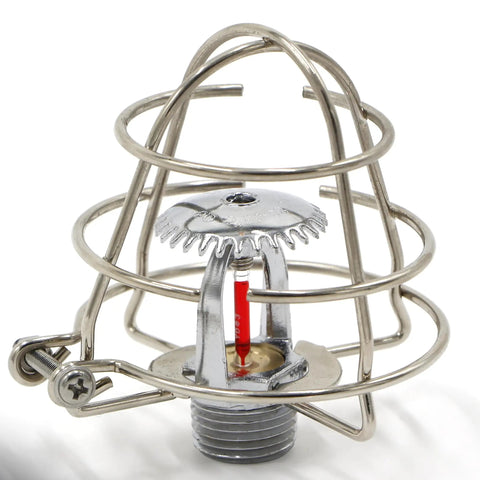 10 Pack Half Inch Zinc Plated Steel Fire Sprinkler Head Guards With Stainless Mounting Hardware, metal cage cover for sprinkler head.