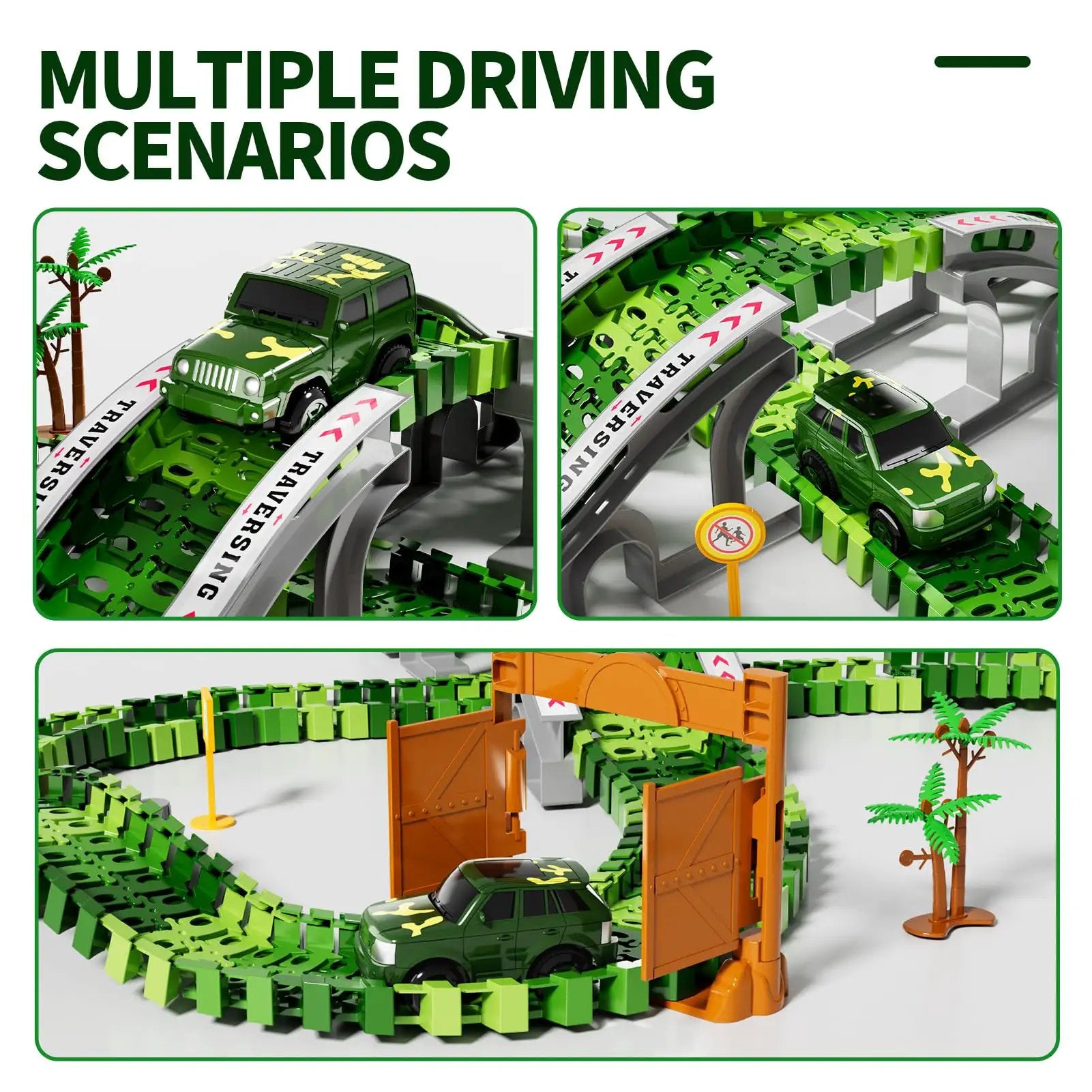 Epic Dino Adventure Kit | 144 Tracks & Cars | Ages 3-7 ✓