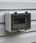 Rugged Push Button Protective Cover For Garage Door Control Panel, Impact Resistant Plastic Enclosure With Dust Shield, Slip Resistant And Easy Install on wall