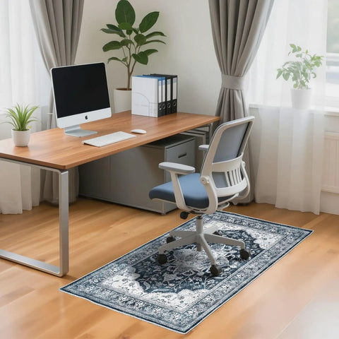 No Slip Office Chair Mat For Hardwood And Tile Floors 36 By 48 Inches Under Desk Carpet Protector For Rolling Computer Chairs