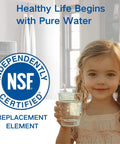 Water Filter Replacement Pack Of 3 For Frigidaire PureSource Ultra II EWF02 Systems, NSF Certified 42, girl holding glass of water