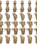 106 Piece Copper Grease Fittings Kit With M6 M8 M10 Zerk Nipples, Straight And Angled Fitment for automotive systems