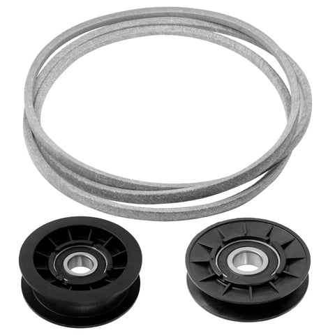 Idler Pulley With V Belt Kit For John Deere 100 Series And Scotts Lawn Tractors With 42 Inch Deck DIY Friendly Bolt On Fits L100