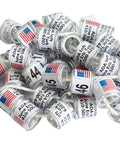 Personalized Pigeon Racing Bands Set, 100 Pcs 8mm Colorful Leg Rings With Loft Name, Year And Unique Number For Easy Identification And Tracking