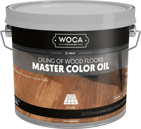 Master Color Oil White Wood Finish And Stain Plant Based Penetrating Oil For Furniture Floors Trim And Cabinets 2.5L