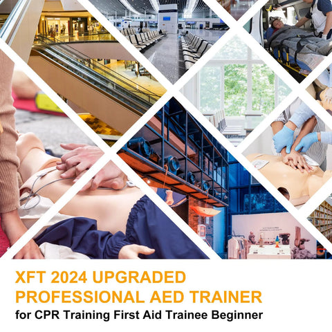 AED trainer XFT-120GA orange version CPR training device.