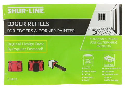 Paint Edger Pro Kit With Two Pack Painter's Pad Refills For Crisp Baseboard And Ceiling Edges, Adjustable Pole For Long Reach, Pro Grade DIY Painter's Tool For Precise Edges That Make Clean Lines Fast And Easy