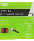 Shur-Line paint edger refills packaging for Triple Pack Painter Kit With Paint Edger Pro Corner Painter And Replacement Pad Pack.