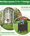 Image of a Garden Arch With Planters And No Fuss Self Watering Boxes On Wheels, showing the arch with climbing vines and planter box details.