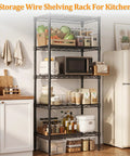 Built Like A Brick 4 Tier Wire Shelving Unit With Locking Heavy Duty Casters And Adjustable Metal Shelves Beast Mode 1000 Pound Capacity Storage Rack For Garage Shop Warehouse in kitchen.