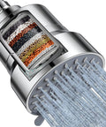 High Pressure Shower Head With 3 Modes And 15 Stage Hard Water Filter Cartridge For Chlorine Removal And Harmful Substances, Easy Install