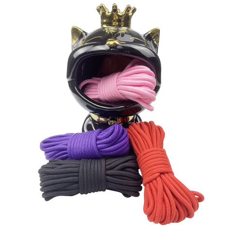 Soft Cotton Rope For Craft And Home Use Thick Durable 8mm Twisted Cotton Rope 10 Meters Skin Friendly Smooth Rope In Pink Red Purple