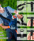 Two Pack Black Comfort Padded Double Shoulder Strap Belt For Garden Tools Trimmers Brush Cutters Lawn Mowers Leaf Blowers