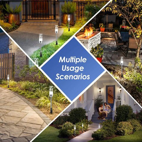 Outdoor Pathway Light Set With 570 Lumen LED Lights 6 Pack Plug In 12V Low Voltage Landscape Lighting in various applications
