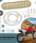 Honda Drive Chain X Ring And Sprockets Bolt Kit For XR80R 1985 2003 And CRF80F 2004 2013 110 Link Chain With 46T Rear And 14T Front Sprockets