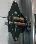 Energy Saving Garage Door Seal Hinge For 4 Panel Doors 12 Foot Wide And Over With Auto Self Adjusting Spring Loaded Gap Seal