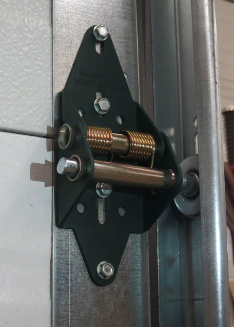 Energy Saving Garage Door Seal Hinge For 4 Panel Doors 12 Foot Wide And Over With Auto Self Adjusting Spring Loaded Gap Seal