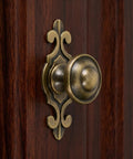 Top Shelf Vintage Zinc Alloy Cabinet Handles With Backplate And Secure Screws 4 Pack Single Hole Drawer Pulls And Cupboard Knobs on wood cabinet