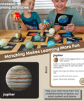 Special Edition Solar System Stress Balls For Kids Ages 3 To 5 A Totally Kid Friendly Fidget Toy And Learning Kit That Doubles As A 3D Planet Model And Space Education Project For Hands On Exploration. kids matching planet balls and Jupiter flashcard