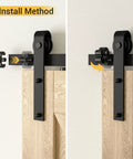 Sliding Barn Door Stop Upgrade Set Black Pair Of Stoppers For Top Track Hardware Prevents Wheels From Slipping Off Rail