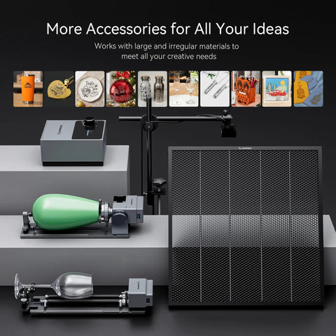 Swift 12W Laser Engraver And Cutter For Wood Metal Dark Acrylic With Pro Grade 0.06x0.08mm Precision accessories showcase