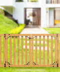 Heavy Duty Gate Frame Kit No Sag For Wood Fence Gates With Corner Brackets in garden setting