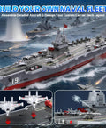 Rad RC Warship Boat With Water Spray 16 Inch Battleship Aircraft Carrier 20 Kmh High Speed Remote Control Military Boat shown with jets on deck