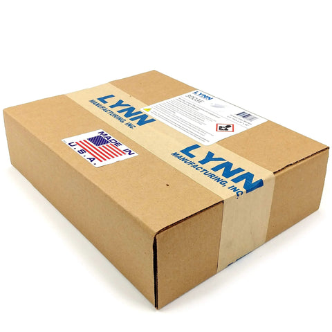 Ceramic fiber insulation blanket in a cardboard box; 1/4 in thick, 16 x 48 in, LYNN Manufacturing tape