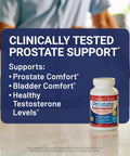 Clinically Proven Prostate Support for Men With Urinary Tract and Bladder Comfort, Saw Palmetto, Vitamin E, Pumpkin Seed, 90 capsules.