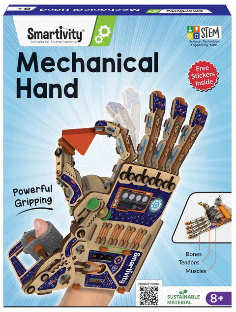 DIY Robotic Mechanical Hand Kit For Kids Aged 8 To 14 Hands On STEM Toy Parents Choice Award Winner Perfect Birthday Gift Box