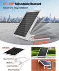 20W 12V Solar Battery Trickle Charger Maintainer With Built In MPPT Controller Mono Solar Panel on rooftop adjustable mount