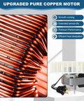 Replacement Bathroom Exhaust Fan Motor With Blower Wheel, 70 CFM, Quiet Yet Powerful, pure copper motor close-up