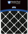 Furnace Air Filter MERV 10 Pleated With Activated Carbon For Odor Control Fits 16x25x1 Inches Actual Size 15.5x24.5x0.75 Inches