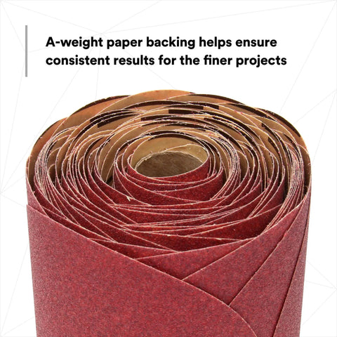 Roll of Stikit Red Abrasive Sanding Discs No Hole 6 Inch 180 Grit and Higher A Weight Paper Backing for auto sanding projects