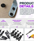 DIY 201-Piece Drywall Self-Drilling Anchors And Screws Kit With Drill Bit, Zinc Plated Black, 4 Sizes Displayed