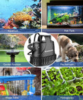 Submersible Water Pump 200 GPH 10W for Garden Fountains and Fish Tanks Ponds Waterfalls Hydroponics and Water Tables All In One 7 Foot Power Cord Quiet Durable Easy Install for Reliable Water Circulation in aquarium, fish tank, garden fountain, pet fountain, water table, and hydroponics scenes